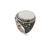 Handmade 925 Sterling Silver Personalized Rings - Custom Photo Ring with Name Engraving — image 1