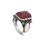 Men Handmade Carnelian Stone Ring — image 1
