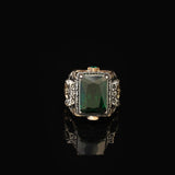 Handmade Emerald Ring Ottoman Style – Large Statement Vintage Gemstone Ring — image 2