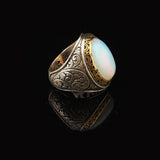 Moonstone Ring Ottoman Vintage 925 Sterling Silver Promise Engagement Ring Gemstone Ring Gift for Husband — image 4