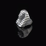Silver Pharaoh Ring for Men • Sterling Silver Egyptian Mythology Jewelry for Men & Women • Ancient Egypt Jewelry Gift Ideas • Pharaoh Signet — image 4