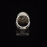 Vintage Shield Cross Signet Ring for Men - 925 Sterling Silver Christian Statement Ring - Polished Handmade Engagement Ring with Custom Engraving — image 6