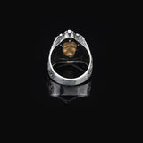 925K Sterling Silver Gold plated Skull Ring — image 5