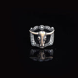 925K Sterling Silver Bull Ring — image 2