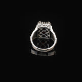 Handmade Garnet Pinky Ring - Vintage Ottoman Style Sterling Silver Ring for Men with Custom Engraving - Men's Gemstone Engagement Ring with Silver Polishing Cloth Gift — image 6