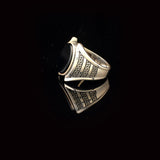 Onyx Ring Gemstone Ring Ottoman Statement Ring Vintage Ring Sterling Silver Ring Pinky Ring Silver Signet Ring Gift for Him — image 5
