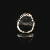 Onyx Ring Signet Ring Ottoman Vintage 925 Sterling Silver Ring Promise Ring for Him Engagement Ring Gemstone Ring Gift for Husband Unique Design — image 6