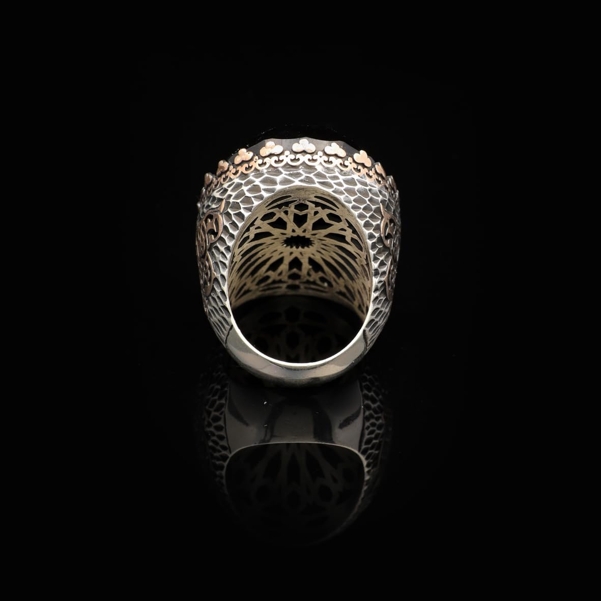 Men's 925 Sterling Silver Black Onyx Ring