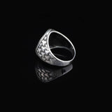 Pistol Handmade Sterling Silver Men Signet Ring — image 5