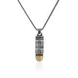Bullet Necklace & Prayer Box Necklace in Sterling Silver with Silver Chain — image 1