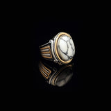 Turquoise Stone Men Silver Ring — image 2