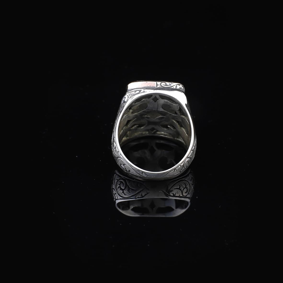 Handmade 925 Sterling Silver Personalized Rings - Custom Photo Ring with Name Engraving
