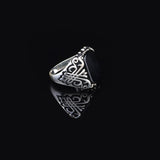 Black Onyx Ring with Ornate Ottoman — image 3
