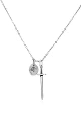 Men's Silver Plated Necklace Sword Special Design — image 1