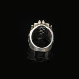 Vintage Onyx Sword Ring with Bow and Arrow Design – Handmade Sterling Silver Gemstone Ring for Men — image 6