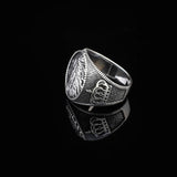 Men's Handmade Lion Signet Ring - Biker Jewelry in 925 Sterling Silver — image 3