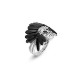 American Indian Chief Handmade Silver Men Ring — image 1