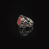 Vintage Carnelian Ring for Men - 925 Sterling Silver Turkish Gemstone Engagement Ring — image 5