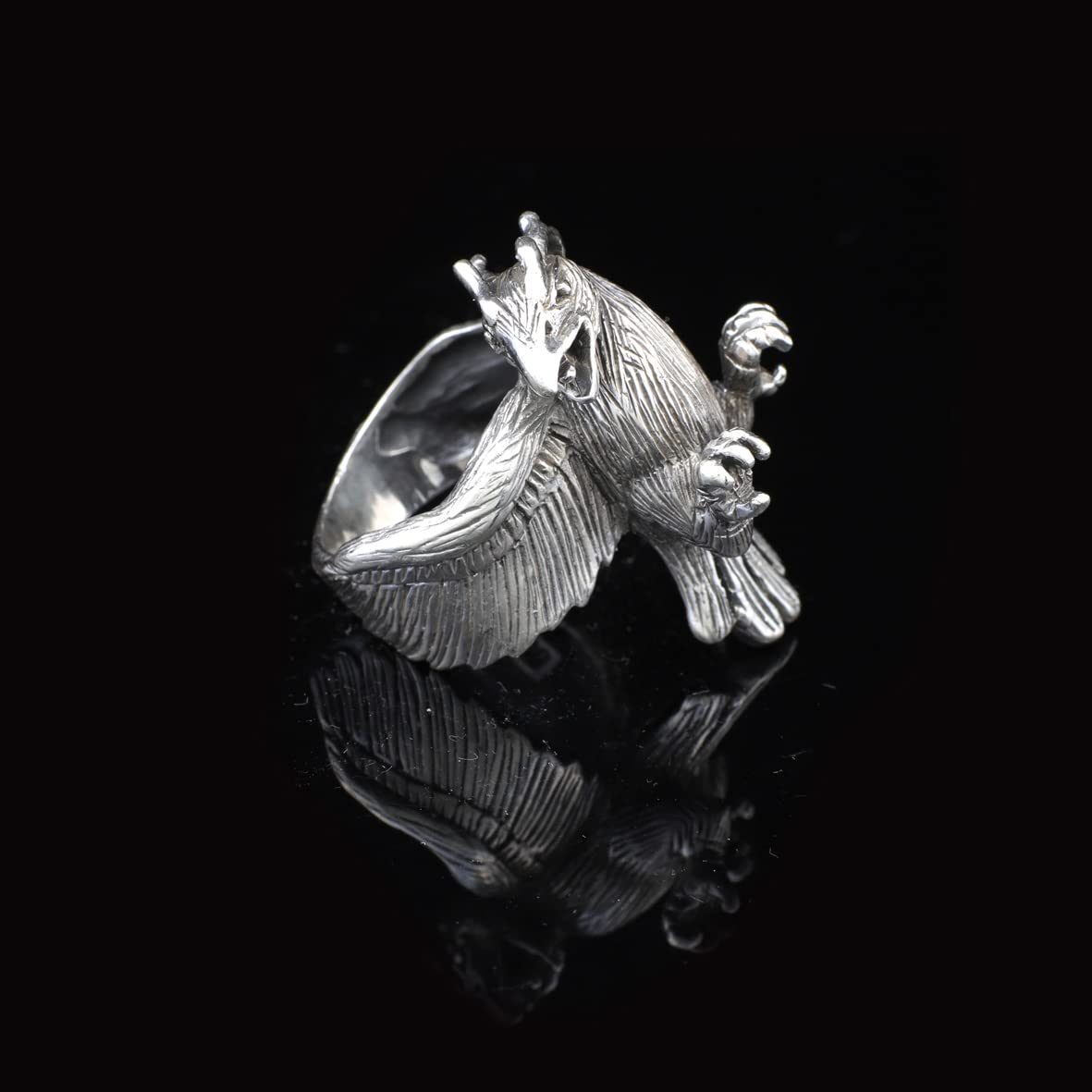 925K Sterling Silver Eagle Ring