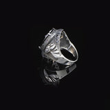 Sterling Silver Eagle Ring with Black Onyx - 925 Sterling Silver Eagle Ring with Black Onyx for Men - Birthday Gifts — image 4