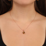 Sterling Silver Tiger Eye Necklace for Women - Trendy Tiger Eye Pendant Necklace for Women - Gift for Him — image 3