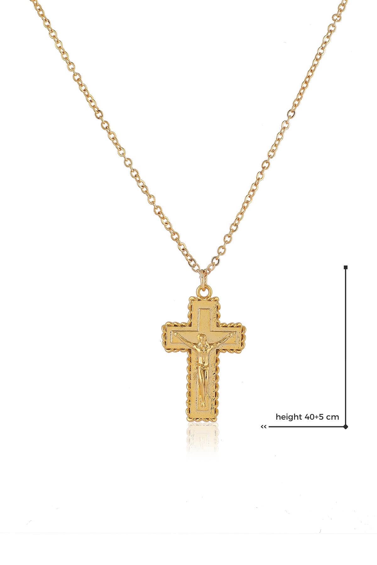Gold Plated Cross Necklace Women