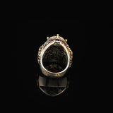 Handmade Garnet Ring Ottoman Style – Large Statement Vintage Gemstone Ring — image 5
