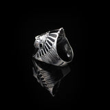 American Indian Chief Handmade Silver Men Ring — image 5