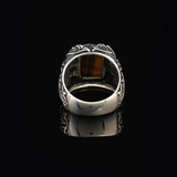 Men’s Tiger Eye Sterling Silver Sword Ring — image 6