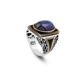 Blue Sapphire Ring Mens — image 1