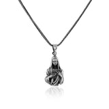 Silver Virgin Mary Men's Necklace — image 1