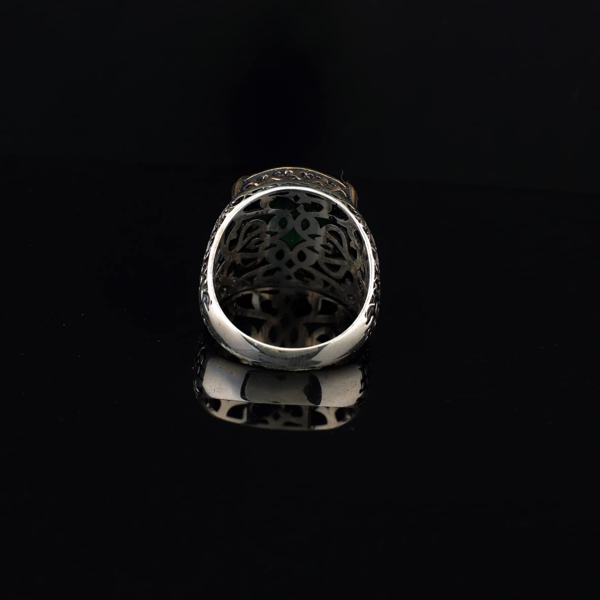 925K Sterling Silver Jade Ring