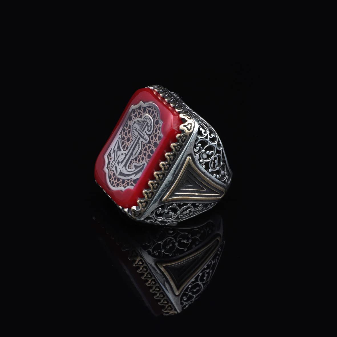 Carnelian Large Stone Ring