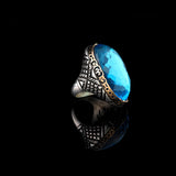 Vintage Aquamarine Ring in Chunky Sterling Silver — image 4