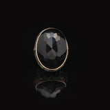 925 Sterling Silver Black Onyx Ring - Large Oval Stone — image 3