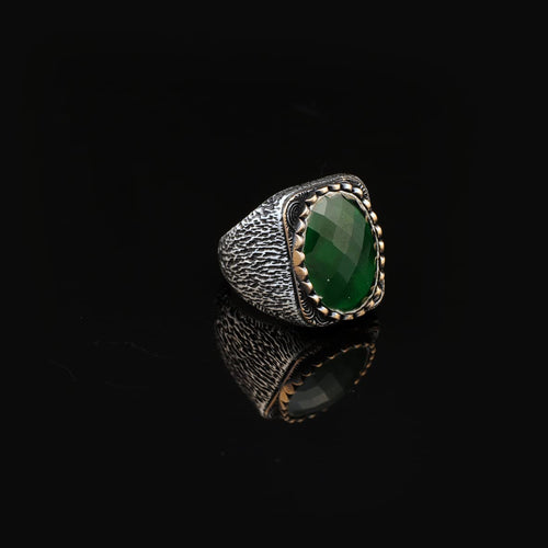 925K Sterling Silver Jade Ring