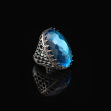 Aquamarine Ring - Large Gemstone Ring for Men — image 4