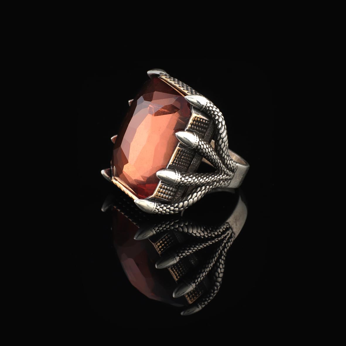 Vintage Citrine Ring for Men
