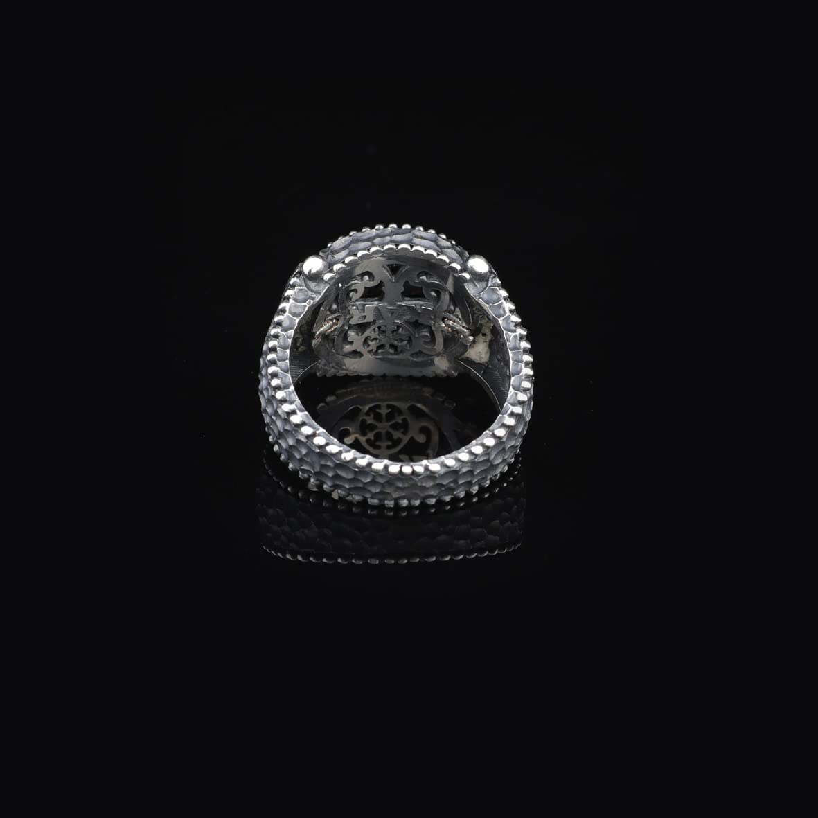 925K Sterling Silver Compass Ring