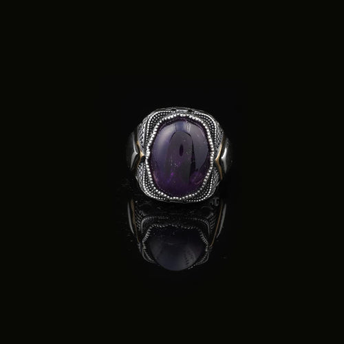 925K Sterling Silver Purple Sapphire Ring