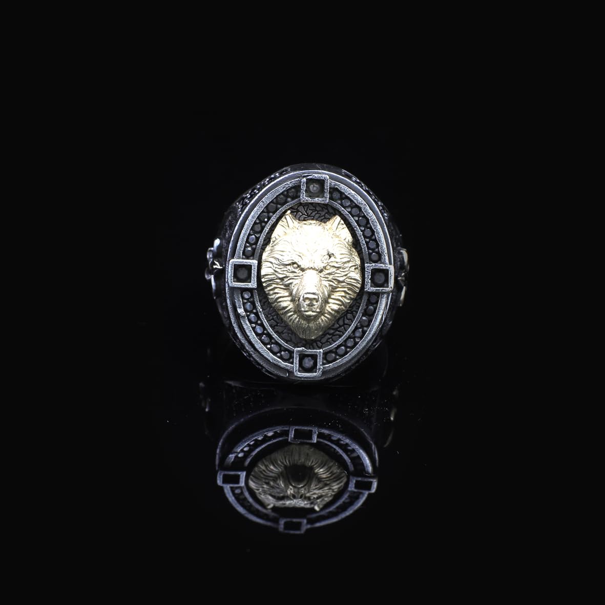925 Sterling Silver Wolf Ring for Men - Men's Wolf Ring - 925 Sterling Silver Jewelry for a Bold Statement - Birthday Gifts