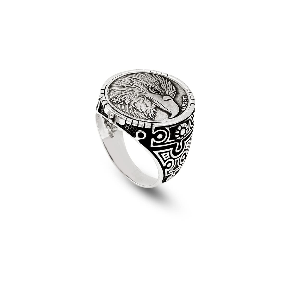 Eagle Handmade Signet Ring Men