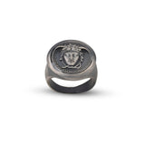 Handmade Medusa Pinky Signet Ring - 925 Sterling Silver Men's Jewelry — image 1