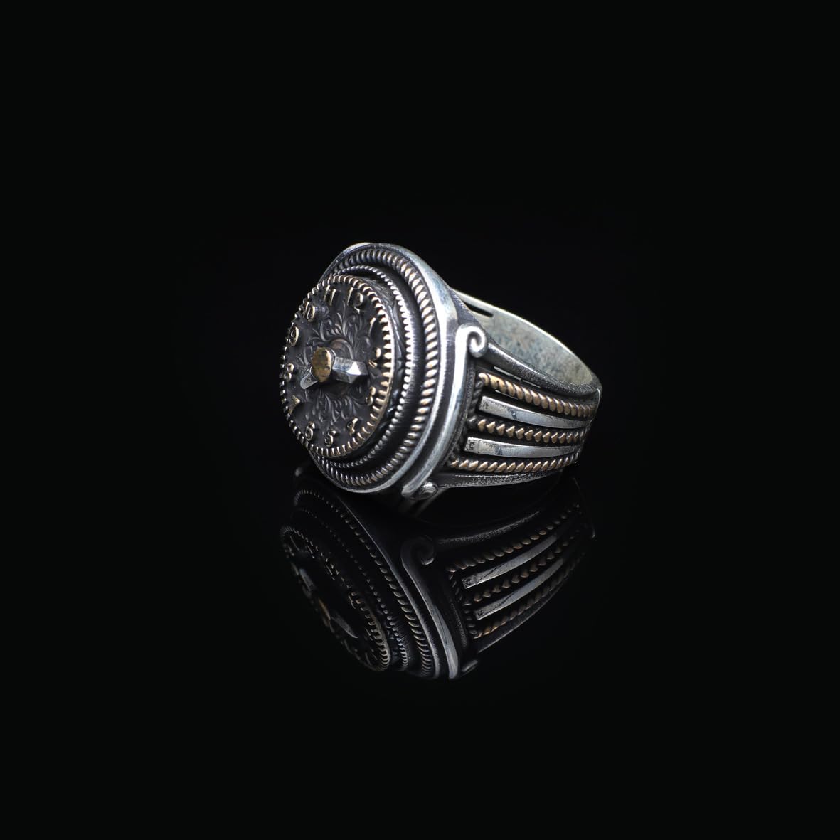Men's Rotating Watch Ring - 925 Sterling Silver Jewelry with Style - Rotating Design in 925 Sterling Silver - Birthday Gifts