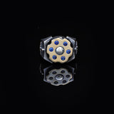 925 Sterling Silver Sapphire Rotating Sword Ring for Men - Sapphire and 925 Sterling Silver Ring - Birthday Gifts — image 2