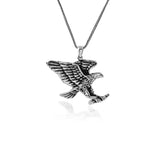 Sterling Silver Eagle Necklace for Men - Animal Jewelry - Complete with Men's Silver Chain - Birthday Gifts — image 1