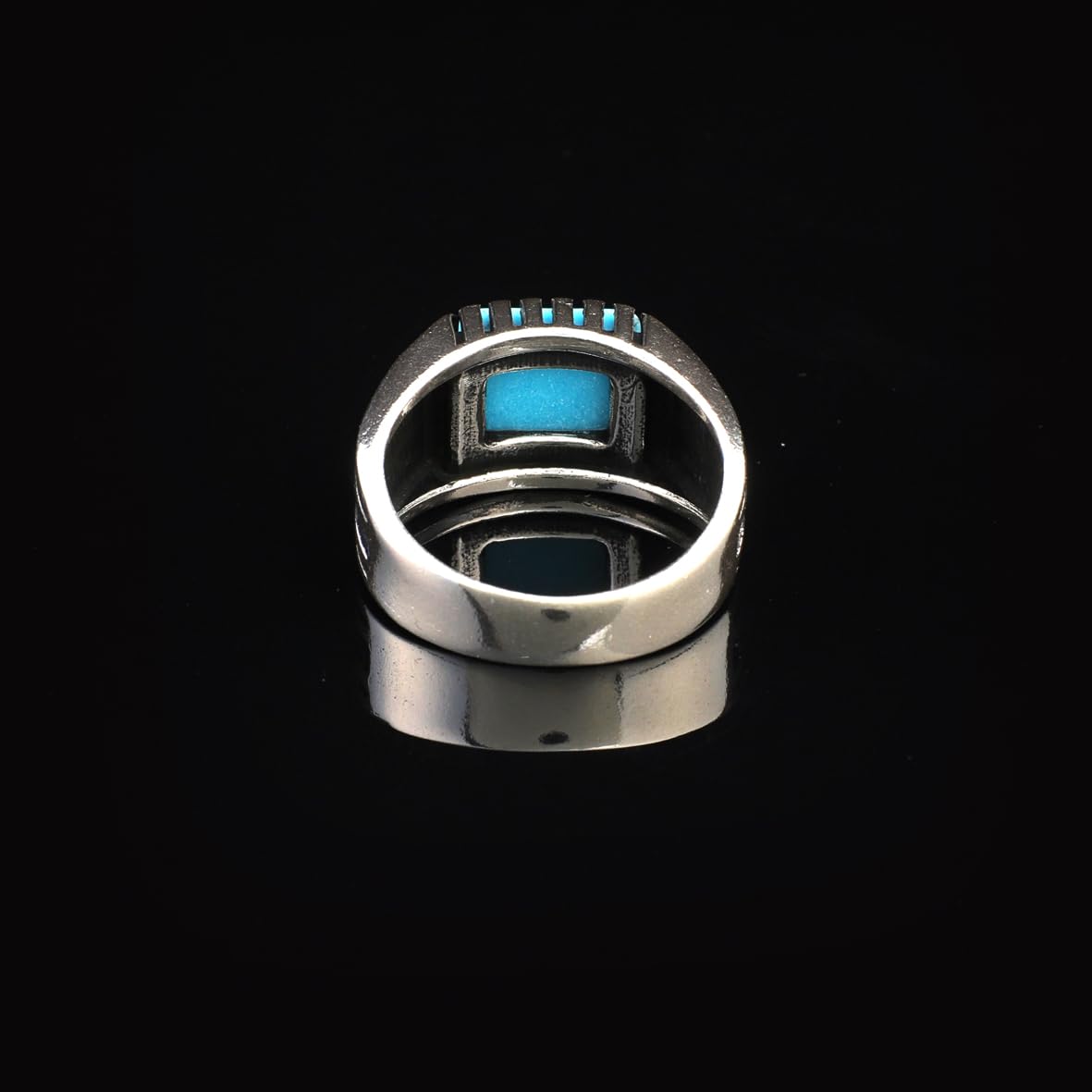 Men's Turquoise Signet Ring