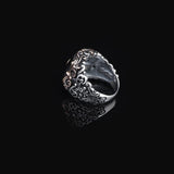 Black Onyx Ring with Vibrant Ottoman-Inspired Patterns — image 5