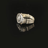 Lion Ring Silver Signet Ring Animal Gothic Ring Statement Ring Vintage Ring Pinky Ring Sterling Silver Ring Gift for Him Handmade — image 4