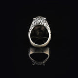 American Indian Chief Signet Ring - Handmade Vintage Lion Signet Ring for Men — image 6